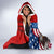 United States And Tonga Hooded Blanket USA Flag Eagle Mix Tongan Coat Of Arms Ngatu Pattern LT14 - Polynesian Pride