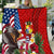 United States And Tonga Quilt USA Flag Eagle Mix Tongan Coat Of Arms Ngatu Pattern LT14 Blue - Polynesian Pride