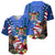 United States And Fiji Baseball Jersey USA Flag Eagle Mix Fijian Coat Of Arms Tapa Pattern LT14 - Polynesian Pride