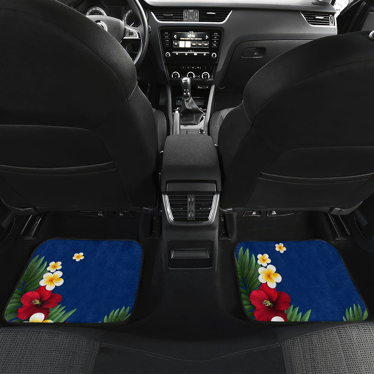 United States And Fiji Car Mats USA Flag Eagle Mix Fijian Coat Of Arms Tapa Pattern LT14 - Polynesian Pride