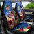 United States And Fiji Car Seat Cover USA Flag Eagle Mix Fijian Coat Of Arms Tapa Pattern LT14 - Polynesian Pride