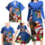 United States And Fiji Family Matching Long Sleeve Bodycon Dress and Hawaiian Shirt USA Flag Eagle Mix Fijian Coat Of Arms Tapa Pattern LT14 - Polynesian Pride