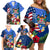 United States And Fiji Family Matching Off Shoulder Short Dress and Hawaiian Shirt USA Flag Eagle Mix Fijian Coat Of Arms Tapa Pattern LT14 - Polynesian Pride