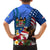 United States And Fiji Family Matching Short Sleeve Bodycon Dress and Hawaiian Shirt USA Flag Eagle Mix Fijian Coat Of Arms Tapa Pattern LT14 - Polynesian Pride