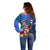 United States And Fiji Off Shoulder Sweater USA Flag Eagle Mix Fijian Coat Of Arms Tapa Pattern LT14 - Polynesian Pride