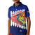 New Zealand Waitangi Day Kid Polo Shirt NZ Maori Tui Bird With Kowhai Flowers LT14 Kid Blue - Polynesian Pride