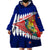 New Zealand Waitangi Day Wearable Blanket Hoodie NZ Maori Tui Bird With Kowhai Flowers LT14 - Polynesian Pride