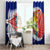 New Zealand Waitangi Day Window Curtain NZ Maori Tui Bird With Kowhai Flowers LT14 - Polynesian Pride