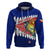 New Zealand Waitangi Day Zip Hoodie NZ Maori Tui Bird With Kowhai Flowers LT14 Pullover Hoodie Blue - Polynesian Pride