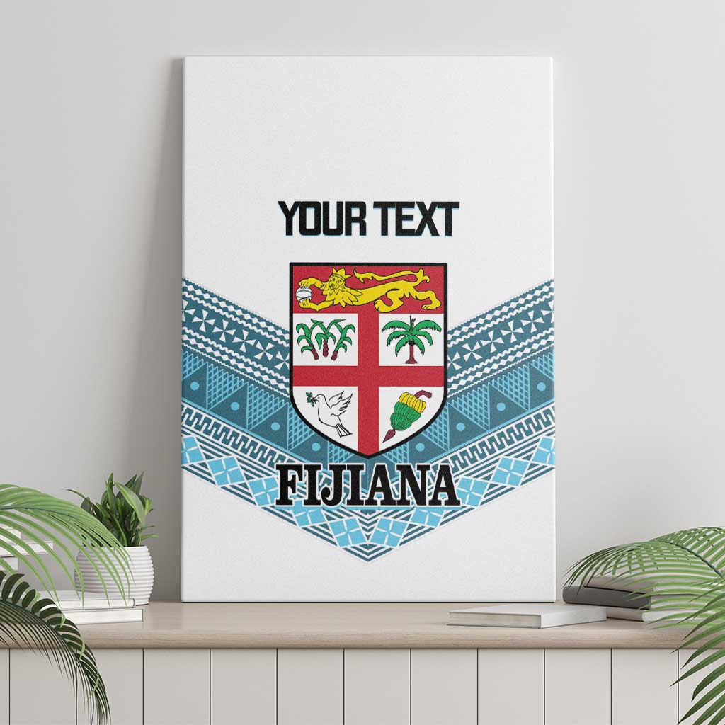 Custom Fiji Tapa Rugby 2025 Canvas Wall Art Go Champions Fijiana