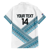 Custom Fiji Tapa Rugby 2025 Family Matching Off The Shoulder Long Sleeve Dress and Hawaiian Shirt Go Champions Fijiana