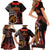 Cook Islands ANZAC Day Family Matching Short Sleeve Bodycon Dress and Hawaiian Shirt Poppies With Sea Turtle LT14 - Polynesian Pride