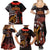 Cook Islands ANZAC Day Family Matching Summer Maxi Dress and Hawaiian Shirt Poppies With Sea Turtle LT14 - Polynesian Pride