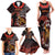 Cook Islands ANZAC Day Family Matching Tank Maxi Dress and Hawaiian Shirt Poppies With Sea Turtle LT14 - Polynesian Pride