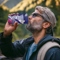 Biba Guam Liberation Day 4 in 1 Can Cooler Tumbler Tano y Chamoru Latte Stone Blue