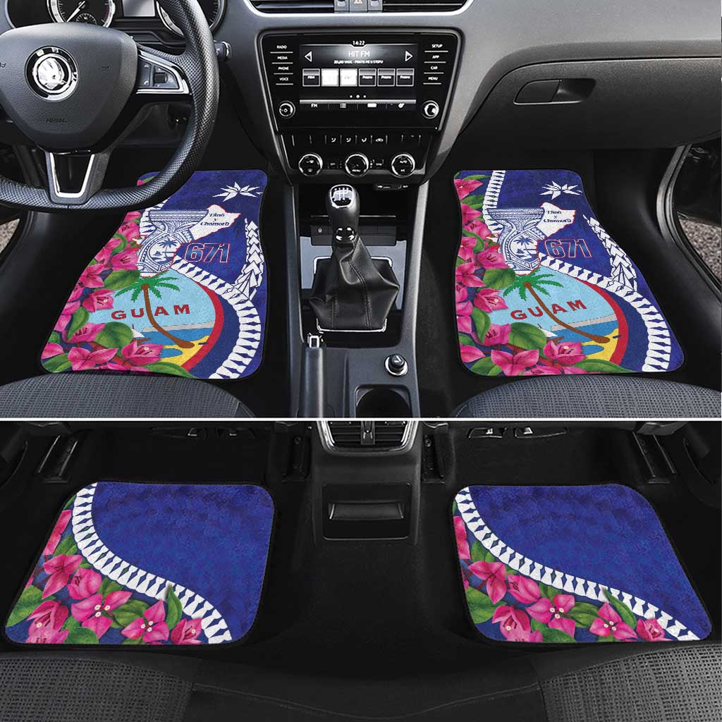 Biba Guam Liberation Day Car Mats Tano y Chamoru Latte Stone Blue