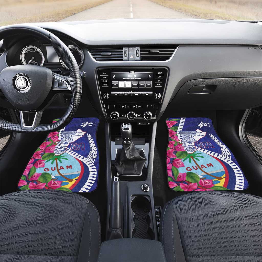 Biba Guam Liberation Day Car Mats Tano y Chamoru Latte Stone Blue