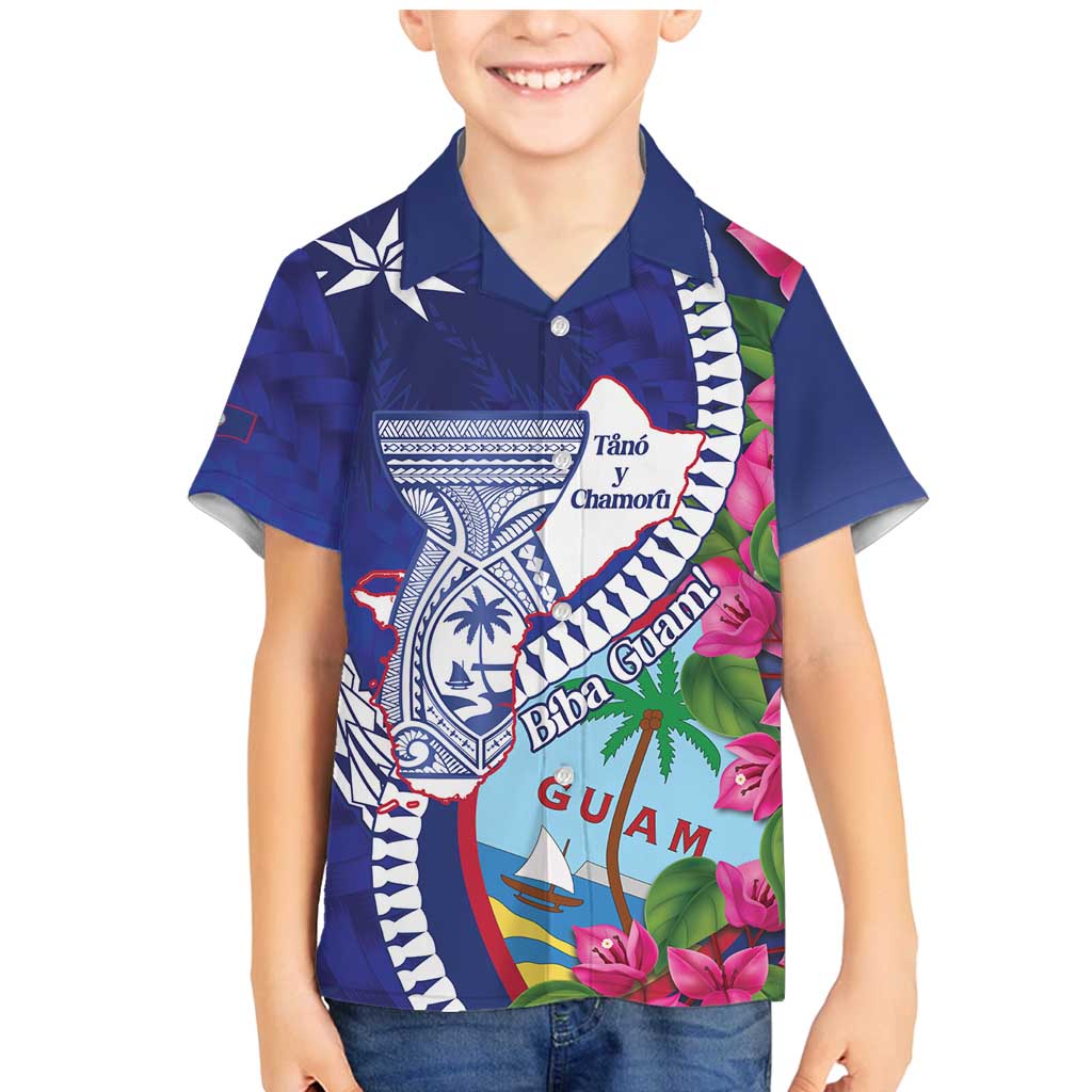 Biba Guam Liberation Day Family Matching Mermaid Dress and Hawaiian Shirt Tano y Chamoru Latte Stone Blue