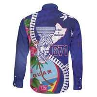 Biba Guam Liberation Day Family Matching Tank Maxi Dress and Hawaiian Shirt Tano y Chamoru Latte Stone Blue