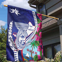Biba Guam Liberation Day Garden Flag Tano y Chamoru Latte Stone Blue LT14 - Polynesian Pride