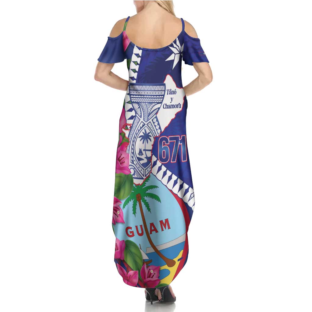 Biba Guam Liberation Day Summer Maxi Dress Tano y Chamoru Latte Stone Blue