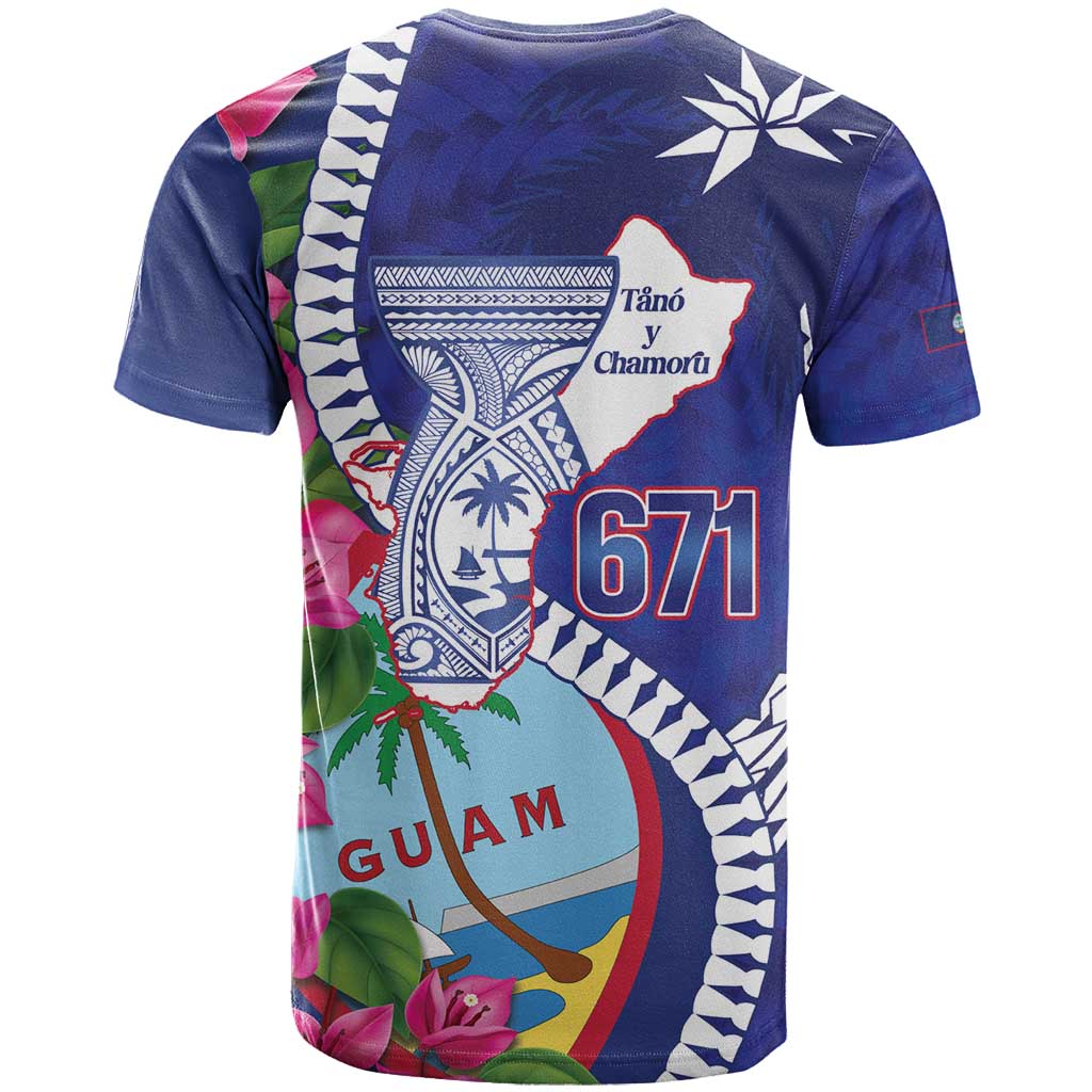Biba Guam Liberation Day T Shirt Tano y Chamoru Latte Stone Blue