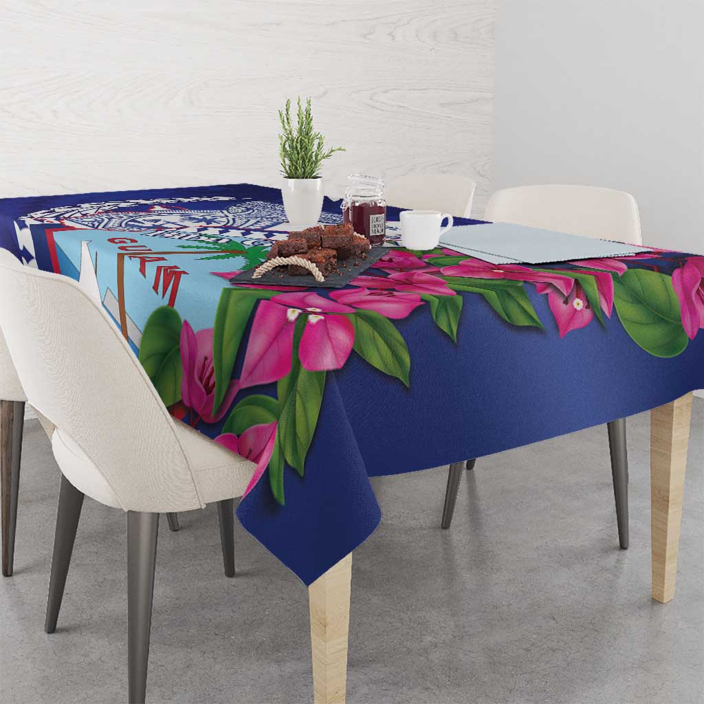Biba Guam Liberation Day Tablecloth Tano y Chamoru Latte Stone Blue