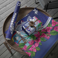 Biba Guam Liberation Day Wrapping Paper Tano y Chamoru Latte Stone Blue - Polynesian Pride