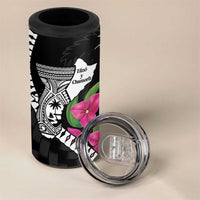Biba Guam Liberation Day 4 in 1 Can Cooler Tumbler Tano y Chamoru Latte Stone Black