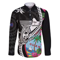 Biba Guam Liberation Day Family Matching Mermaid Dress and Hawaiian Shirt Tano y Chamoru Latte Stone Black