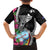 Biba Guam Liberation Day Family Matching Summer Maxi Dress and Hawaiian Shirt Tano y Chamoru Latte Stone Black