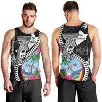 Biba Guam Liberation Day Men Tank Top Tano y Chamoru Latte Stone Black