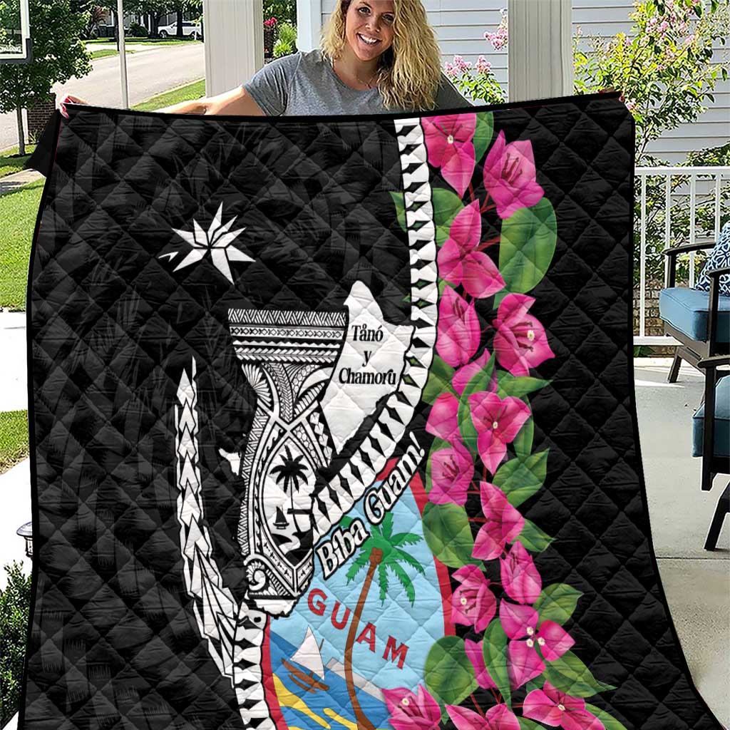 Biba Guam Liberation Day Quilt Tano y Chamoru Latte Stone Black