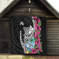 Biba Guam Liberation Day Quilt Tano y Chamoru Latte Stone Black