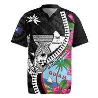 Biba Guam Liberation Day Rugby Jersey Tano y Chamoru Latte Stone Black