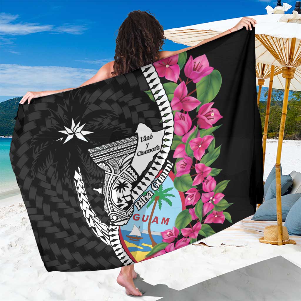 Biba Guam Liberation Day Sarong Tano y Chamoru Latte Stone Black
