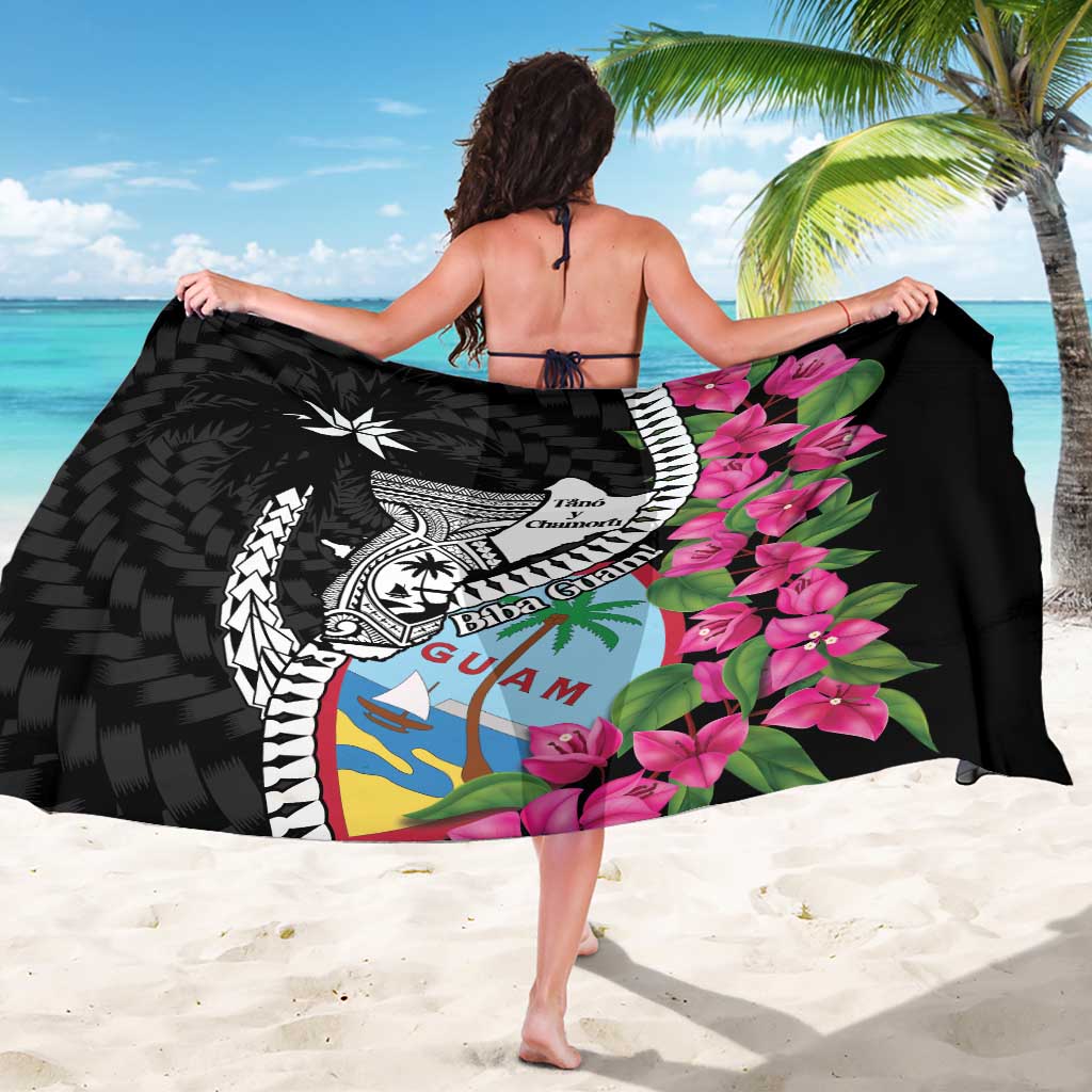 Biba Guam Liberation Day Sarong Tano y Chamoru Latte Stone Black