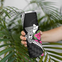 Biba Guam Liberation Day Skinny Tumbler Tano y Chamoru Latte Stone Black