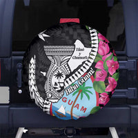 Biba Guam Liberation Day Spare Tire Cover Tano y Chamoru Latte Stone Black