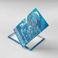 Kuri Dog Waka New Zealand Matariki Canvas Wall Art Ocean Sharks Maori Tattoo