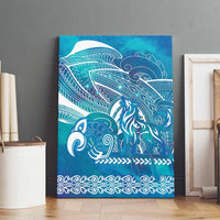 Kuri Dog Waka New Zealand Matariki Canvas Wall Art Ocean Sharks Maori Tattoo