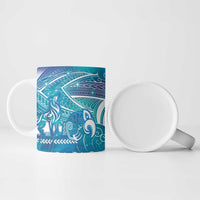 Kuri Dog Waka New Zealand Matariki Ceramic Mug Ocean Sharks Maori Tattoo LT14 - Polynesian Pride