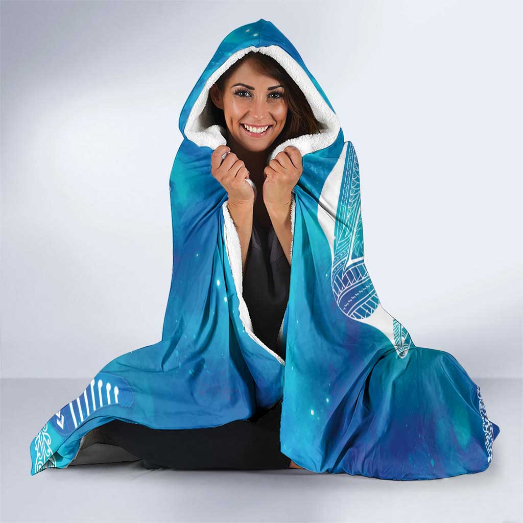 Kuri Dog Waka New Zealand Matariki Hooded Blanket Ocean Sharks Maori Tattoo
