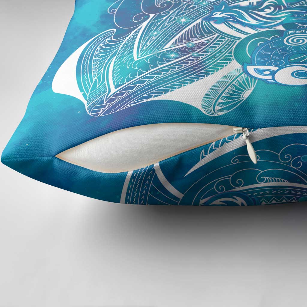 Kuri Dog Waka New Zealand Matariki Pillow Cover Ocean Sharks Maori Tattoo LT14 - Polynesian Pride