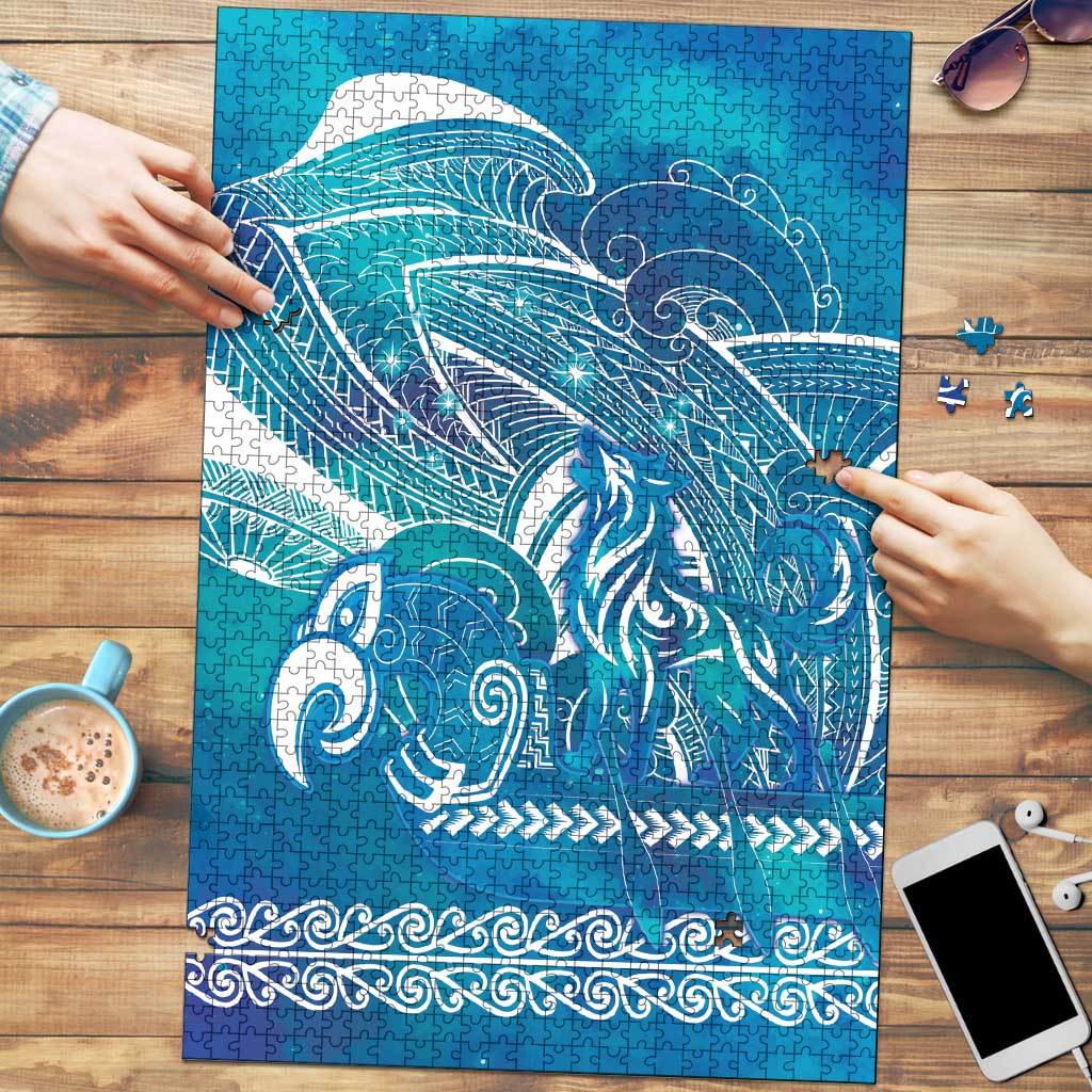 Kuri Dog Waka New Zealand Matariki Puzzle Ocean Sharks Maori Tattoo