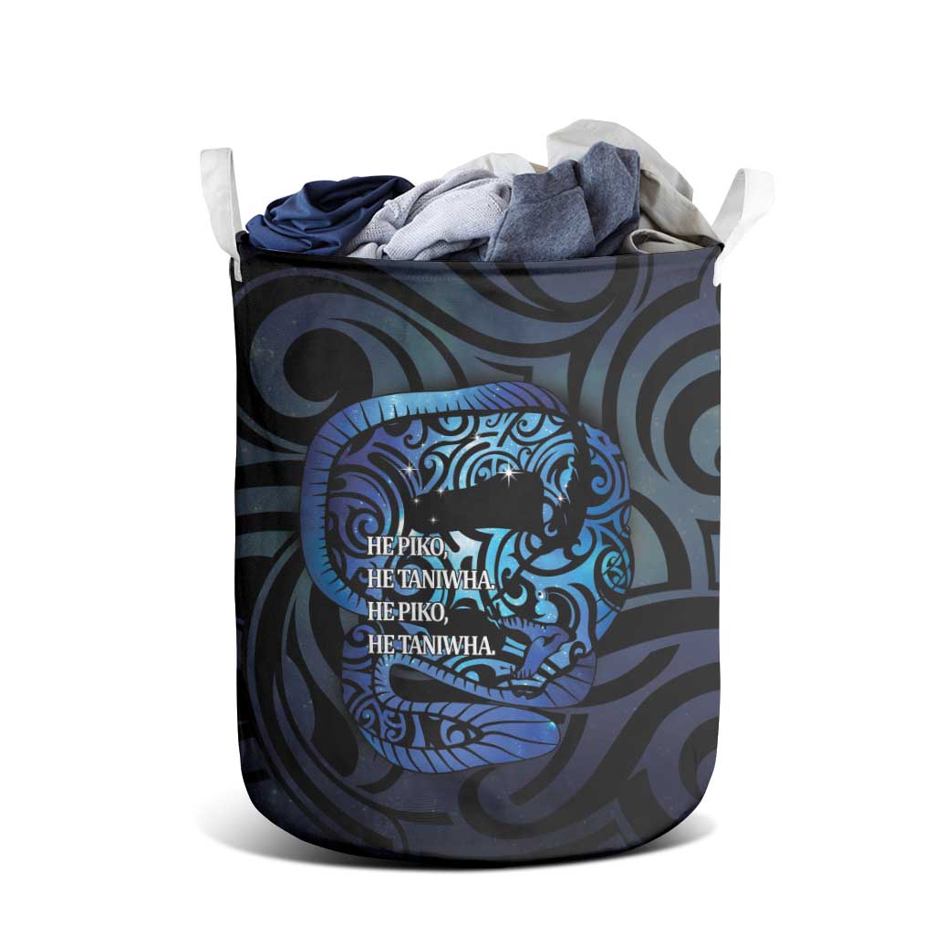 Tuna Eel New Zealand Matariki Laundry Basket He Piko He Taniwha Maori Pattern LT14 - Polynesian Pride