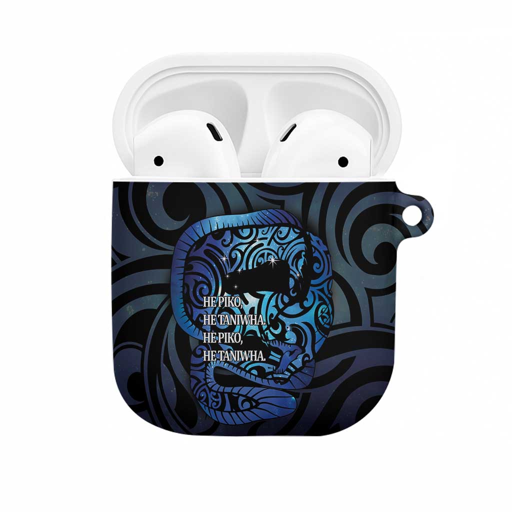 Tuna Eel New Zealand Matariki AirPods Case He Piko He Taniwha Maori Pattern LT14 Purple - Polynesian Pride