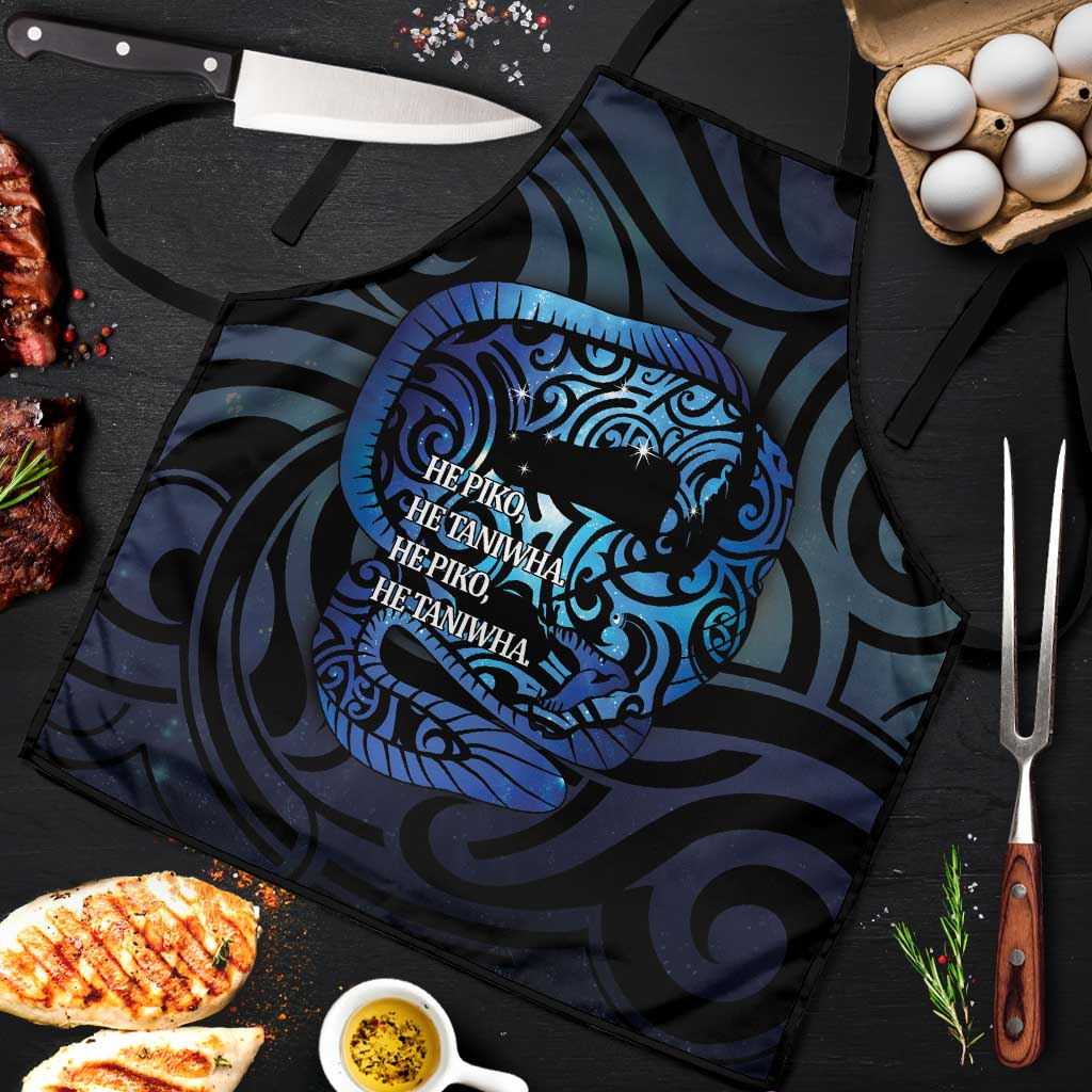 Tuna Eel New Zealand Matariki Apron He Piko He Taniwha Maori Pattern LT14 Purple - Polynesian Pride