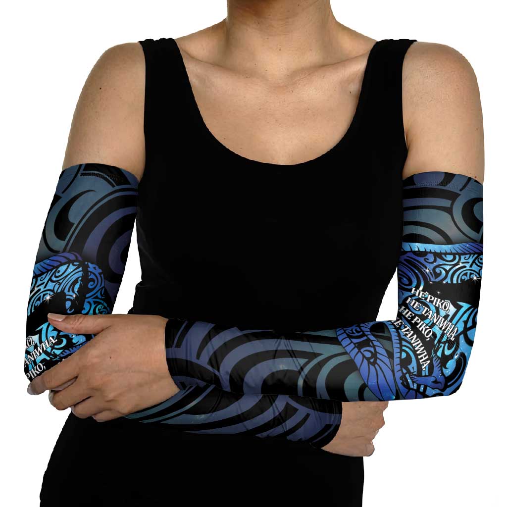 Tuna Eel New Zealand Matariki Arm Sleeves He Piko He Taniwha Maori Pattern LT14 - Polynesian Pride