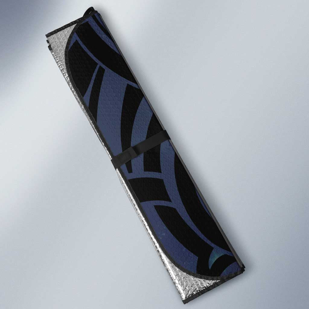 Tuna Eel New Zealand Matariki Auto Sun Shade He Piko He Taniwha Maori Pattern LT14 - Polynesian Pride